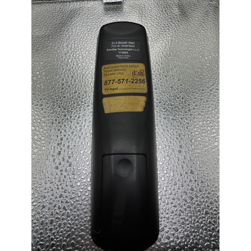 Dish Network 21.0 IR/UHF PRO Remote Control EchoStar 173954 Silver Black - Picture 2 of 2